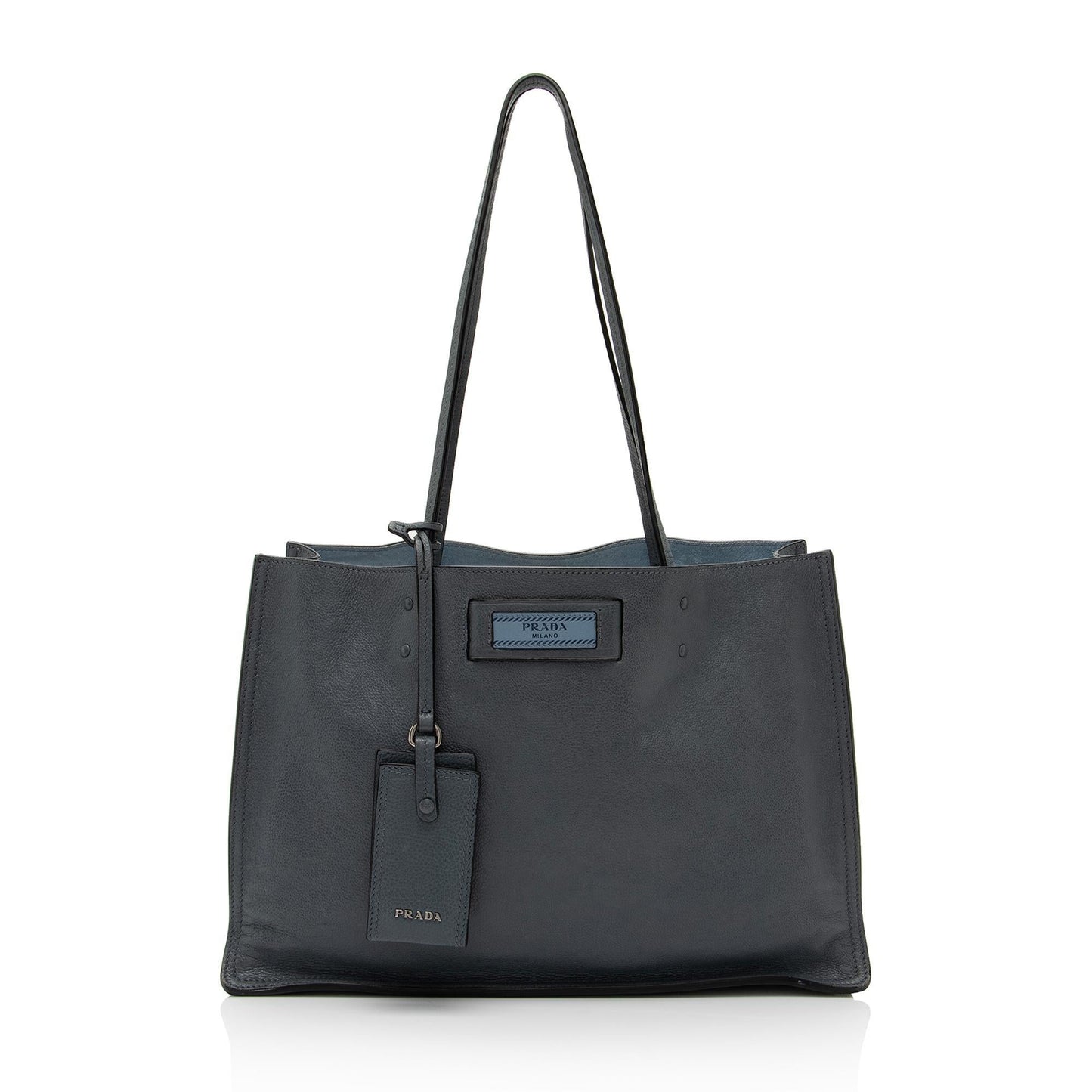 Prada Glace Calf Etiquette Tote (SHF-zfGPRR)