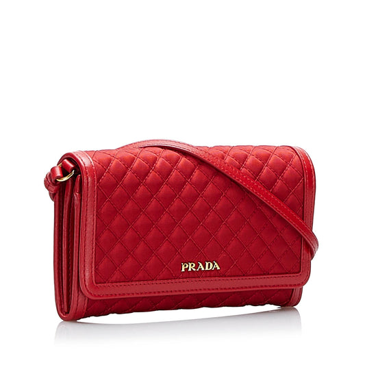 Prada Impuntu Tessuto Wallet on Strap (SHG-NgkdEy)