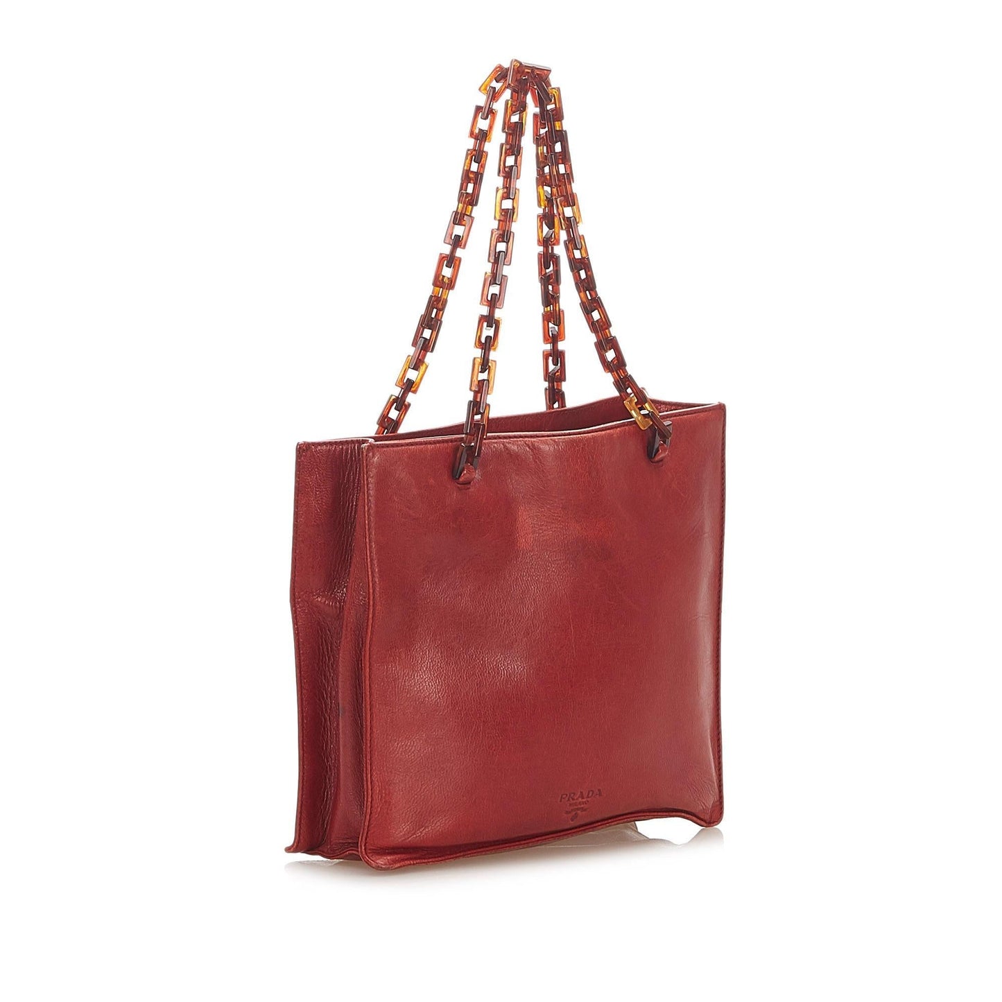 Prada Leather Chain Tote Bag (SHG-17146)