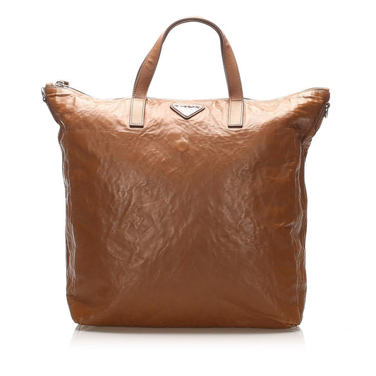 Prada Leather Tote Bag (SHG-15541)