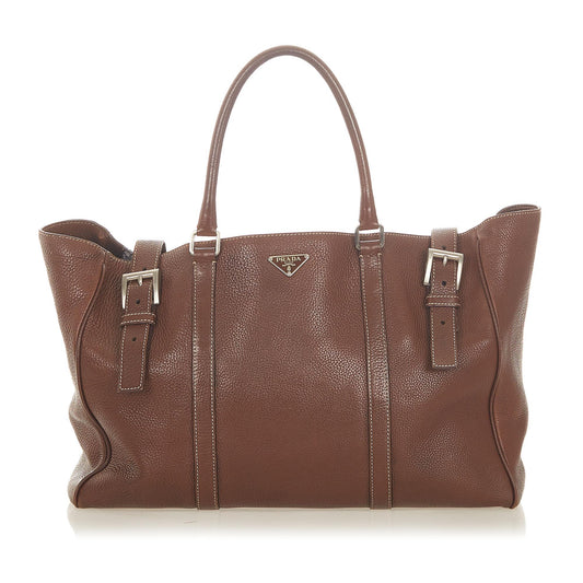 Prada Leather Tote Bag (SHG-19271)