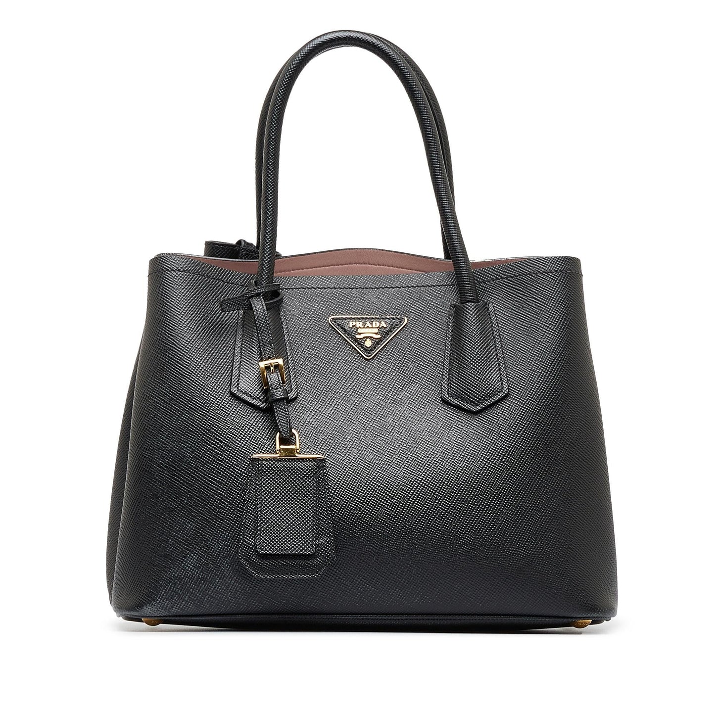 Prada Medium Saffiano Cuir Double Satchel (SHG-4OiFV8)