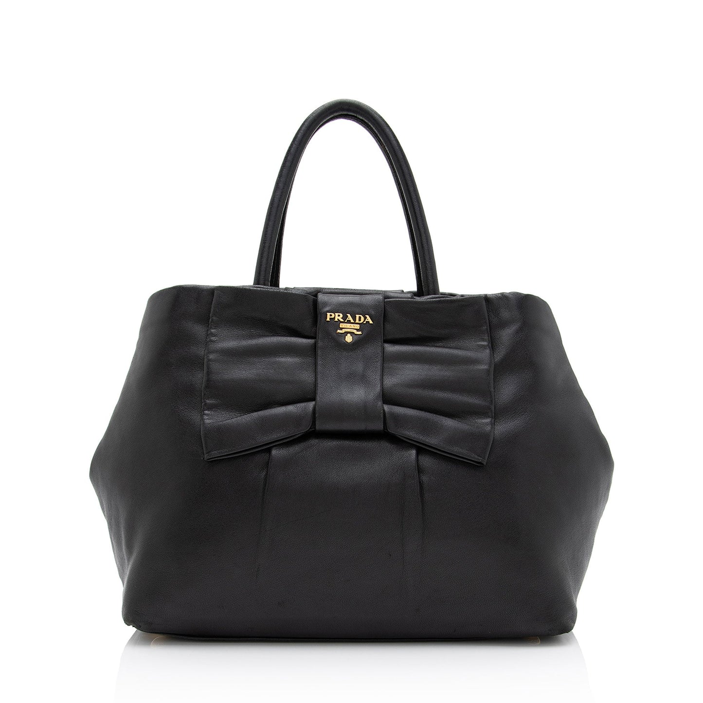 Prada Nappa Fiocco Bow Medium Tote (SHF-T65n9J)