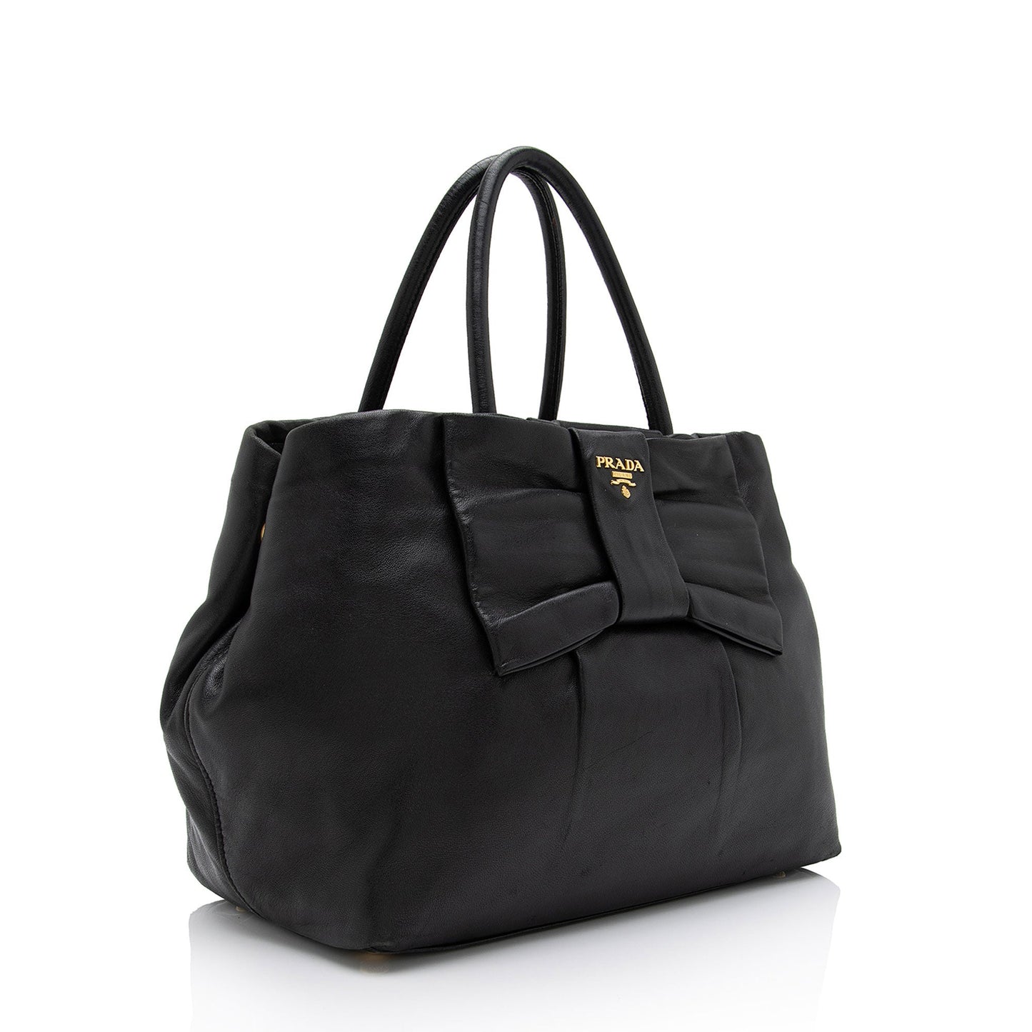 Prada Nappa Fiocco Bow Medium Tote (SHF-T65n9J)