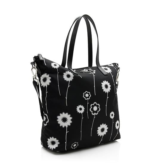 Prada Tessuto Printed Convertible Tote