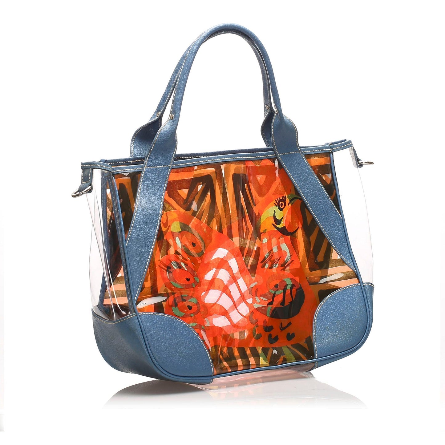 Prada Printed Vinyl Tote Bag (SHG-10846)