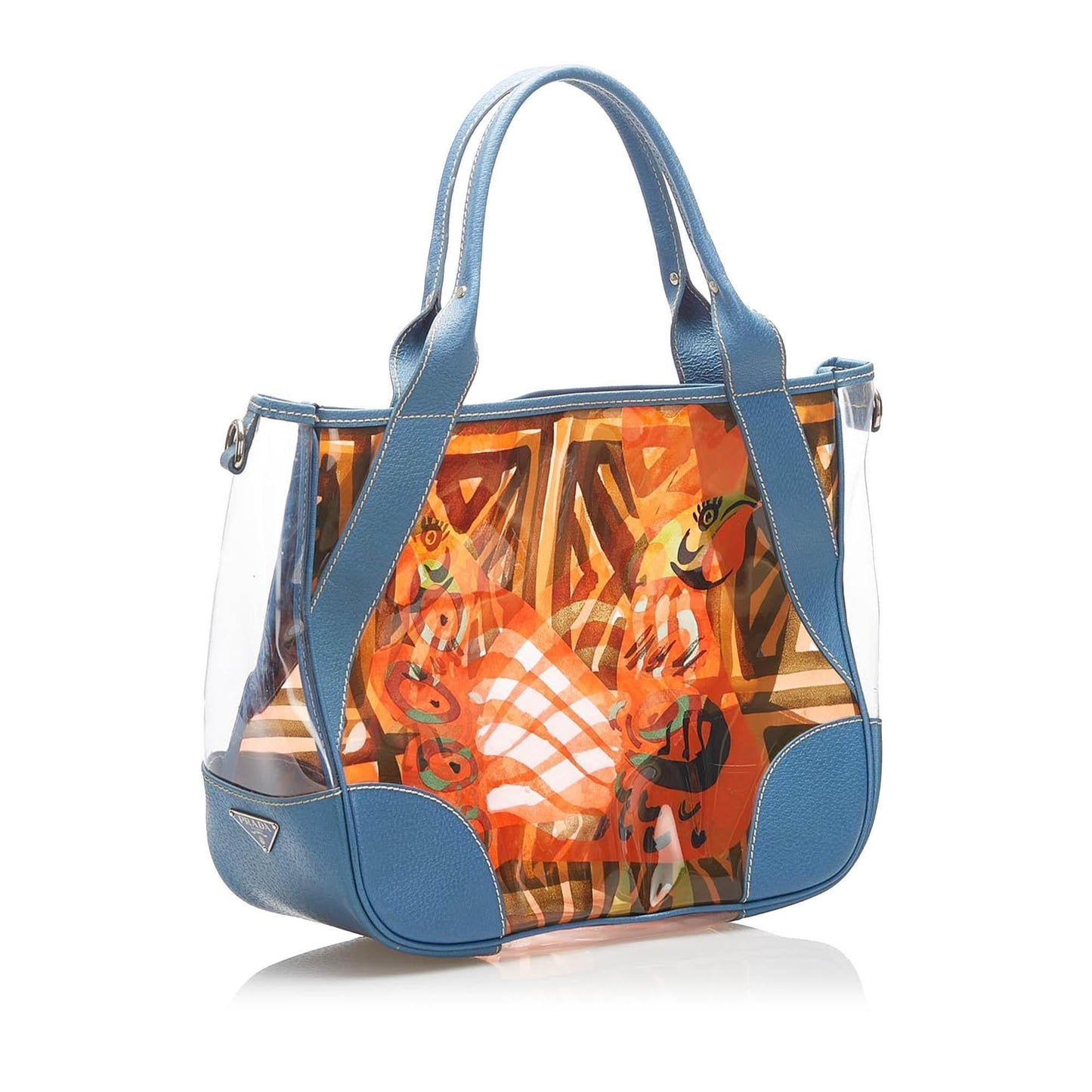 Prada Printed Vinyl Tote Bag (SHG-15799)