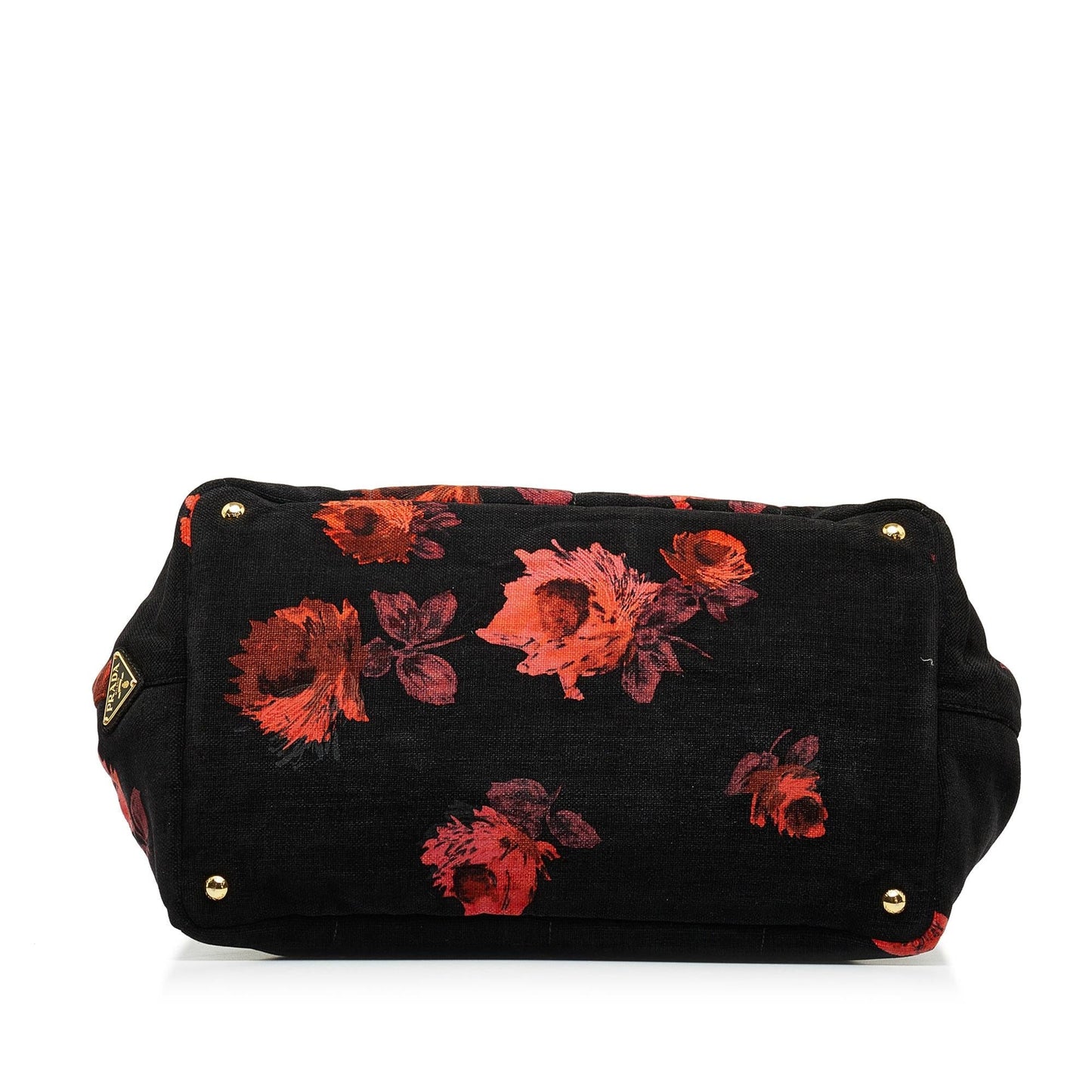 Prada Roses Canapa Tote (SHG-LBcUCc)