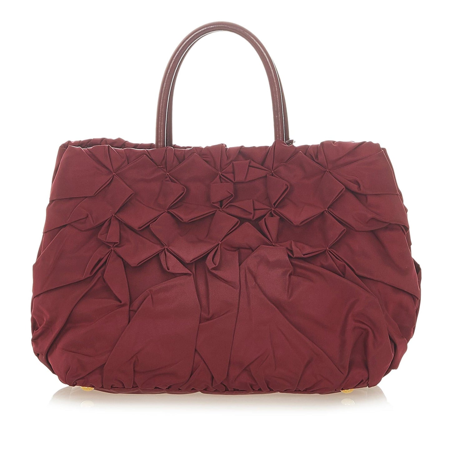 Prada Ruffled Tessuto Tote Bag (SHG-u7yiMw)