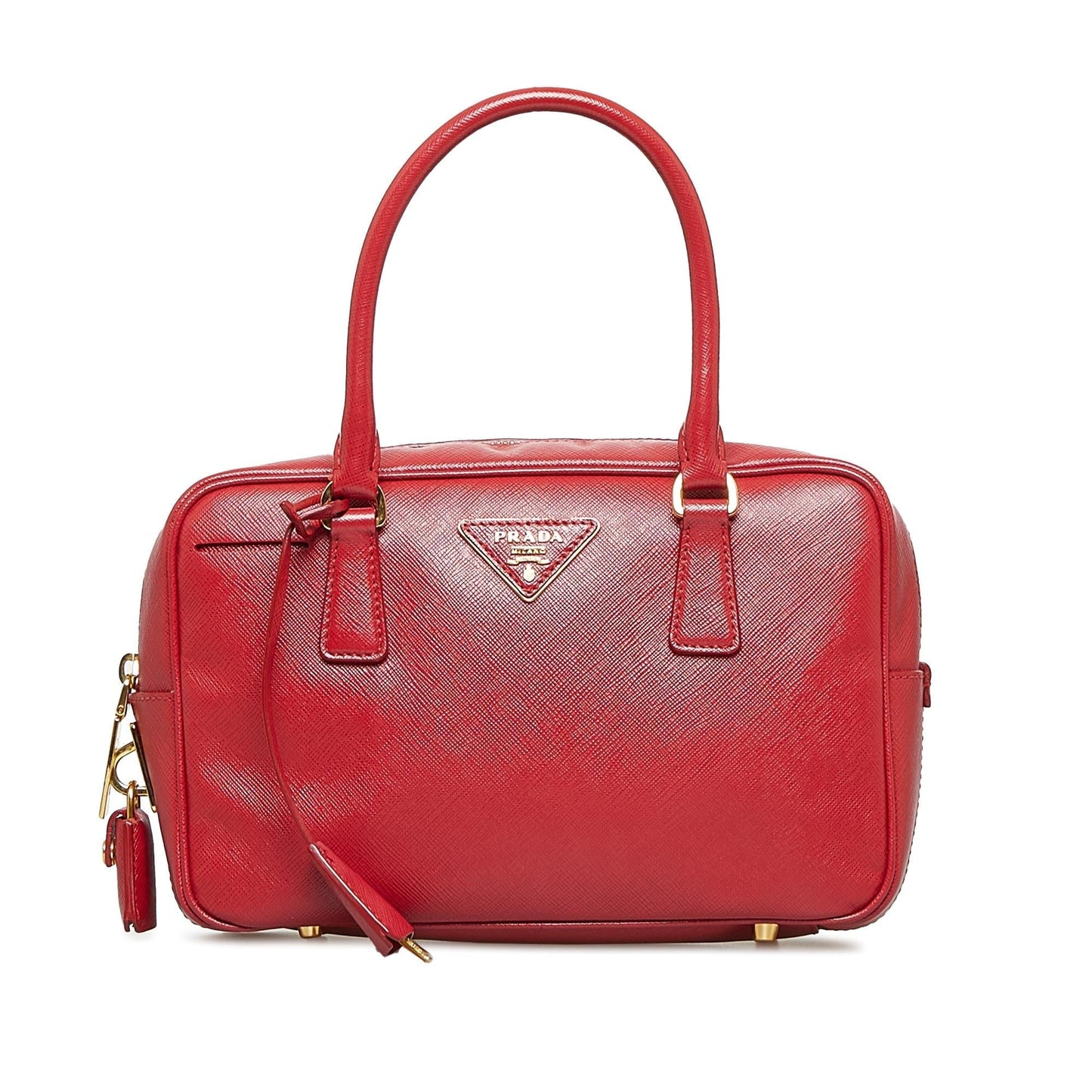 Prada Saffiano Lux Bauletto Handbag (SHG-my19Yr)