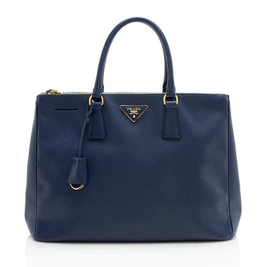 Prada Saffiano Lux Double-Zip Medium Tote