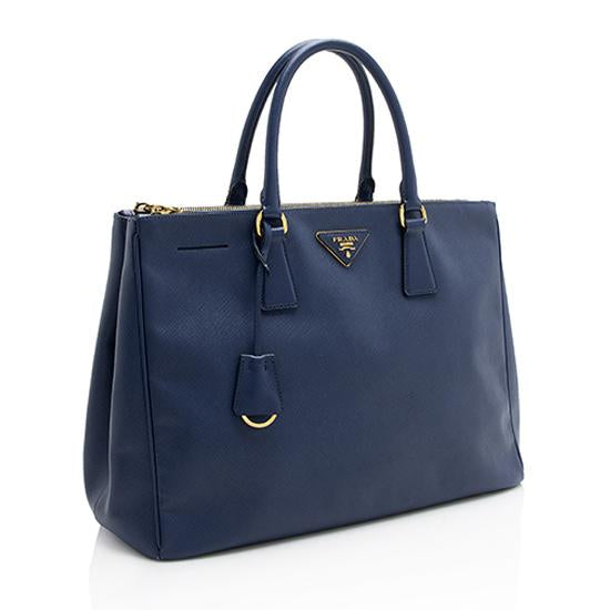 Prada Saffiano Lux Double-Zip Medium Tote