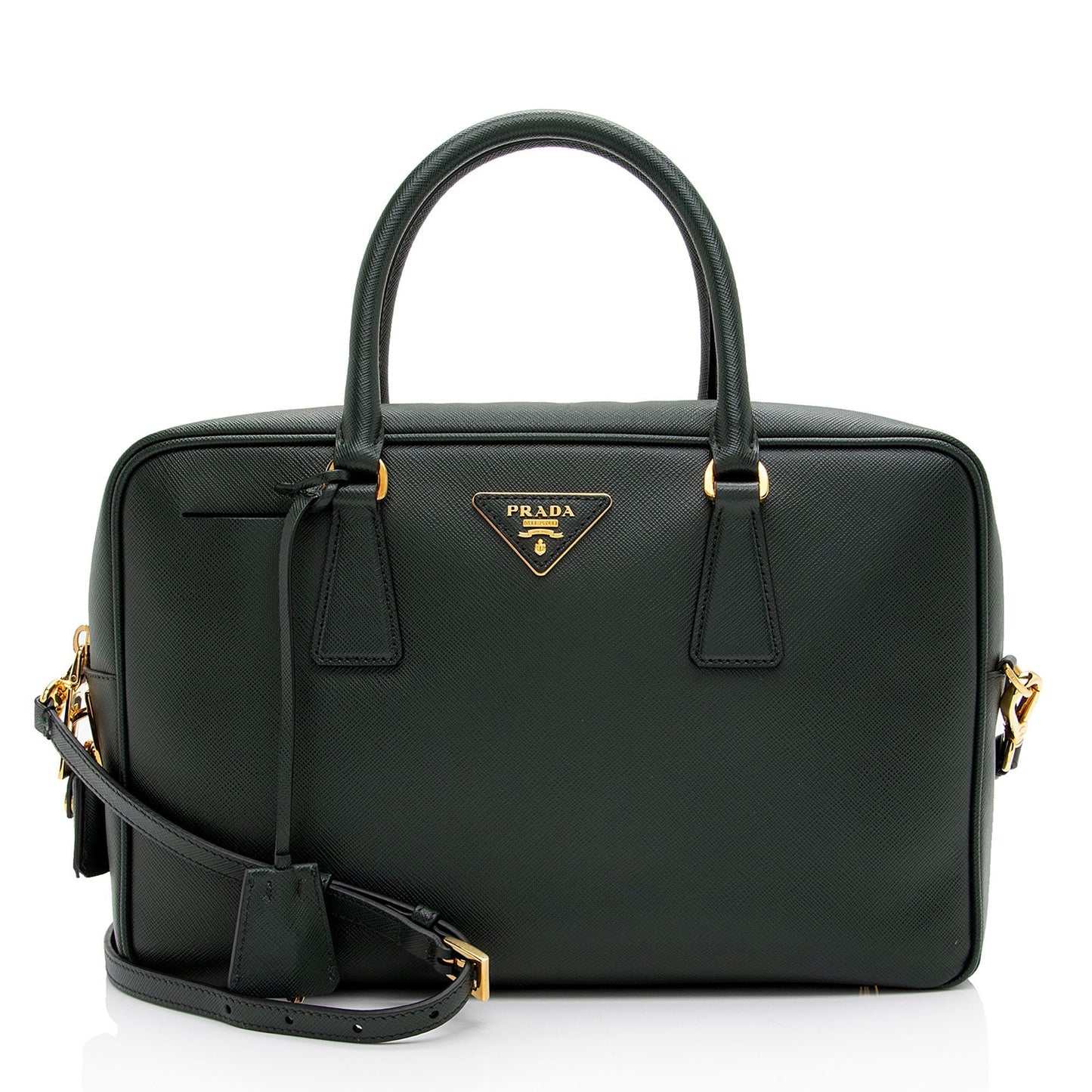 Prada Saffiano Lux Medium Satchel (SHF-EklQMj)