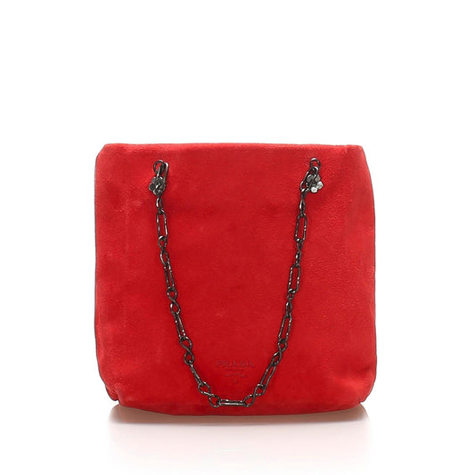 Prada Satin Chain Tote Bag (SHG-15143)