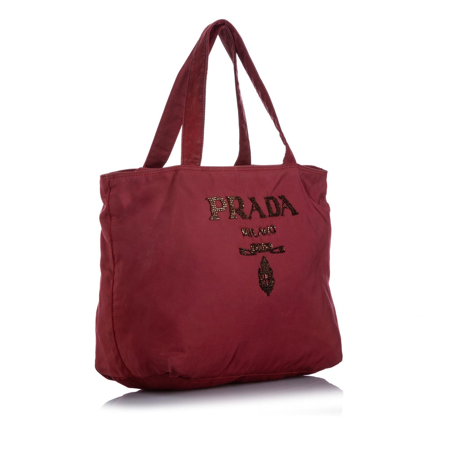 Prada Tessuto Embellished Tote Bag (SHG-14790)