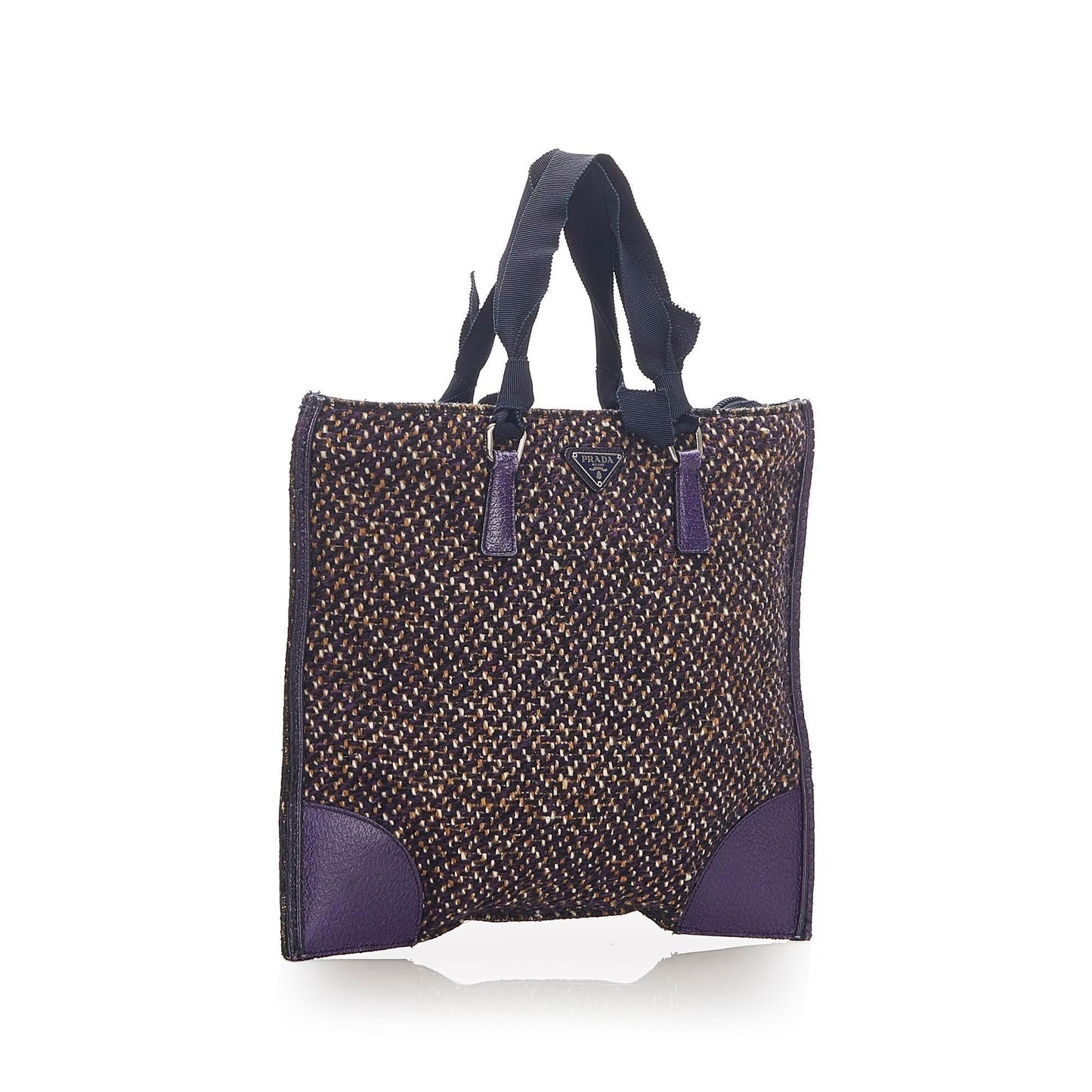 Prada Tweed Tote Bag (SHG-17823)