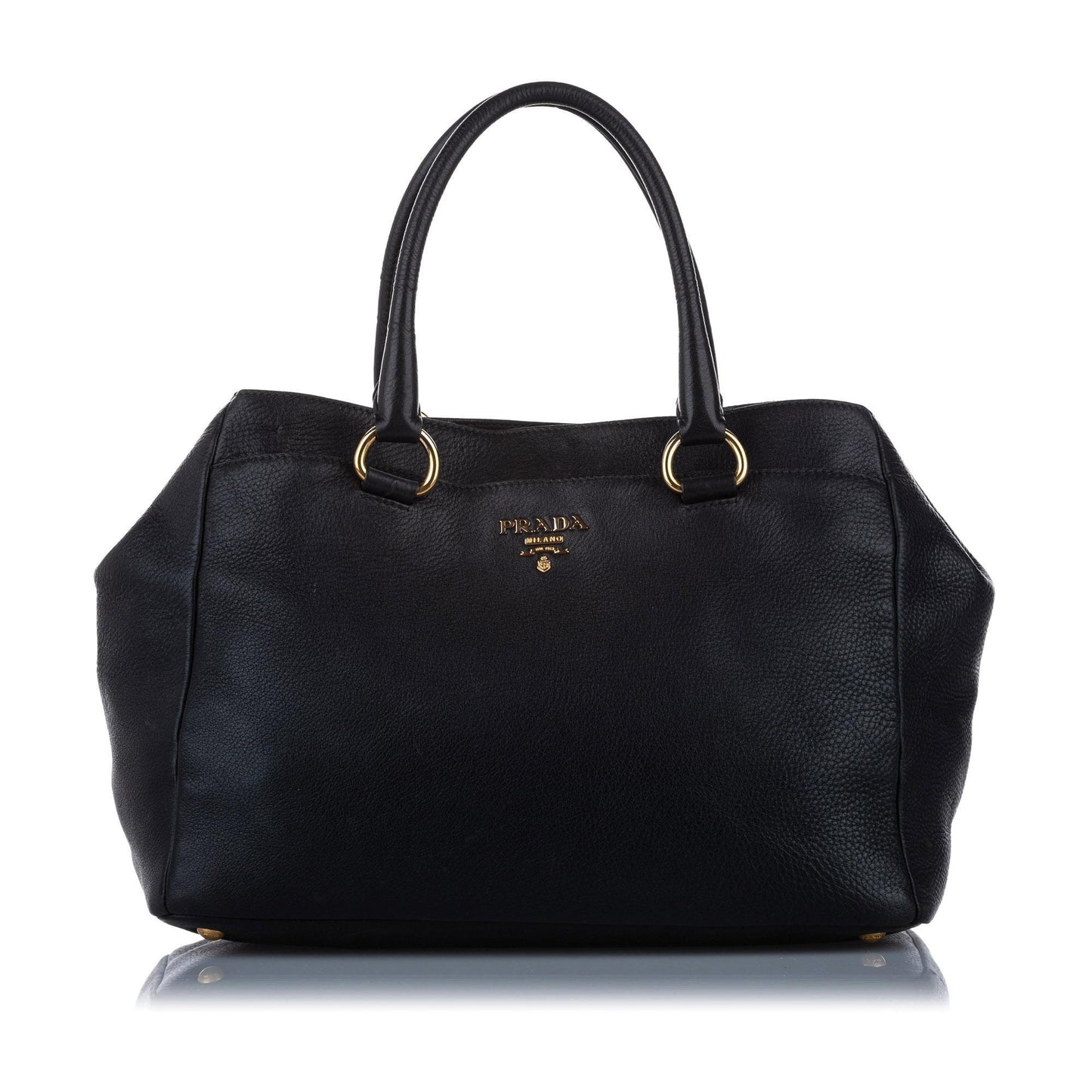 Prada Vitello Daino Leather Tote Bag (SHG-15879)