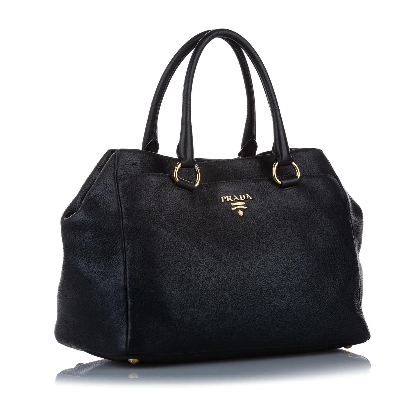 Prada Vitello Daino Leather Tote Bag (SHG-15879)