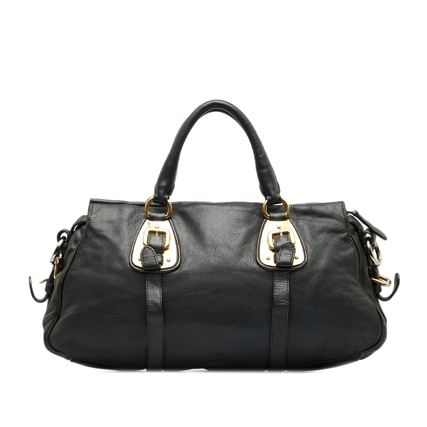 Prada Vitello Daino Satchel (SHG-DWxQmb)