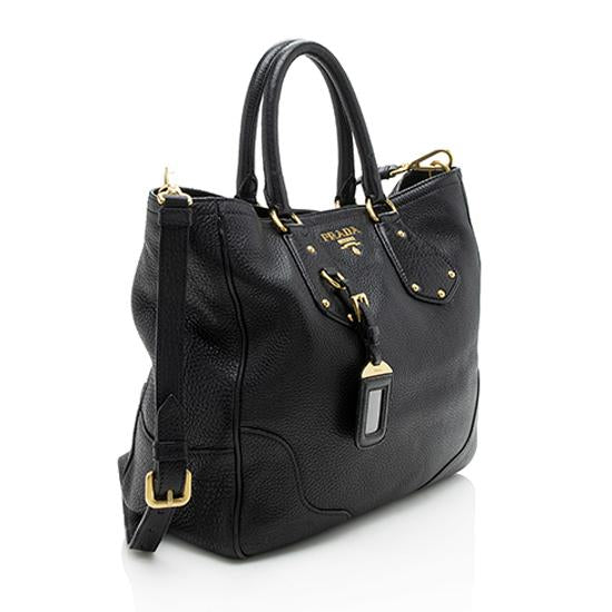 Prada Vitello Daino Shopping Tote