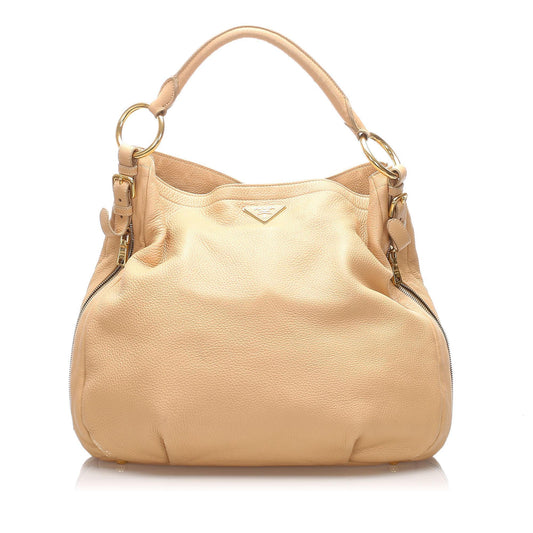 Prada Vitello Daino Tote  (SHG-10393)