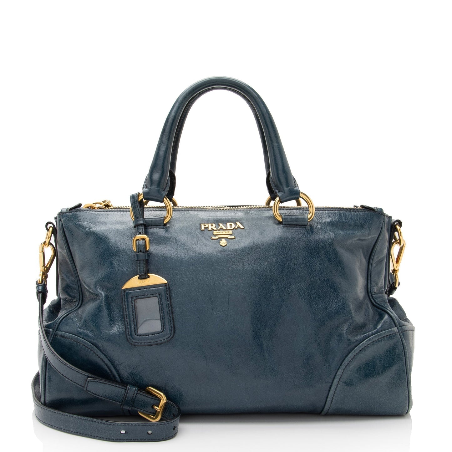 Prada Vitello Shine Satchel (SHF-UV9u3T)