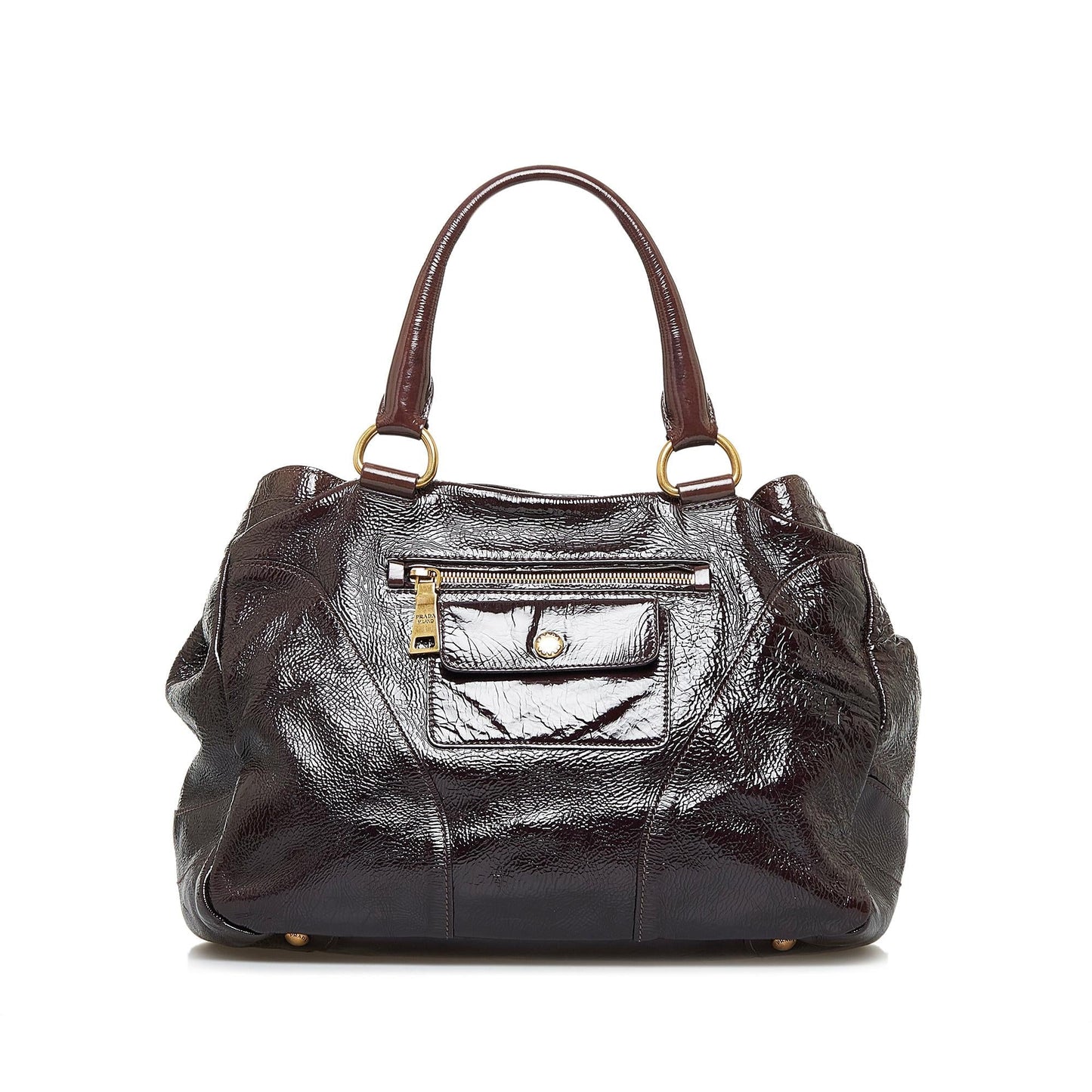 Prada Vitello Shine Zippy Tote Bag (SHG-ks2Rg4)