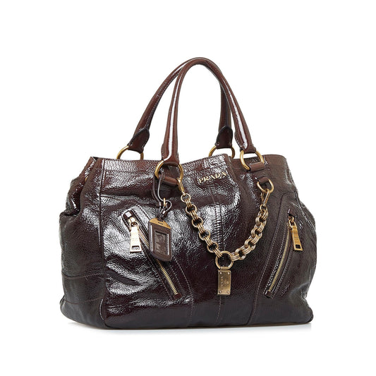 Prada Vitello Shine Zippy Tote Bag (SHG-ks2Rg4)