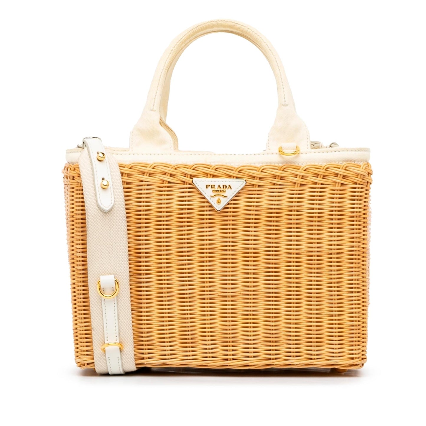 Prada Wicker Satchel (SHG-XcV4Ug)