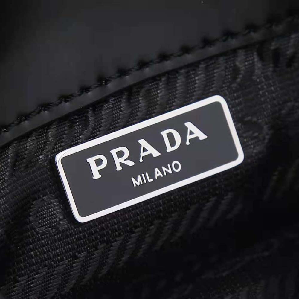 Prada Women Brushed Leather Mini-Bag-Black