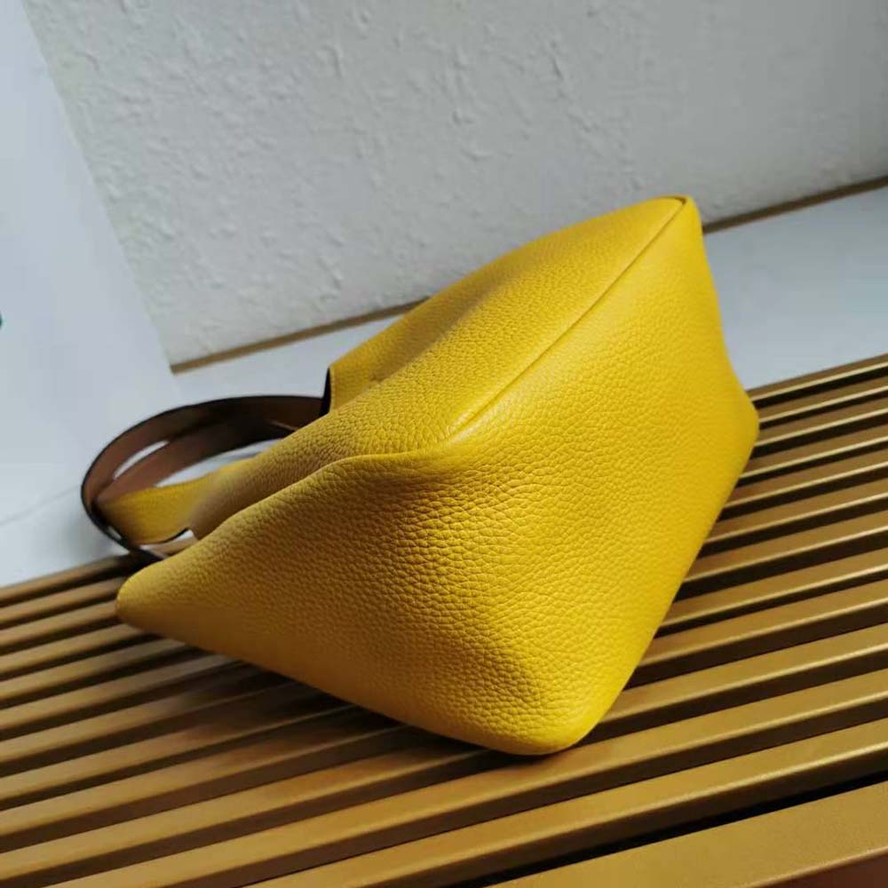 Prada Women Calf Leather Handbag-Yellow