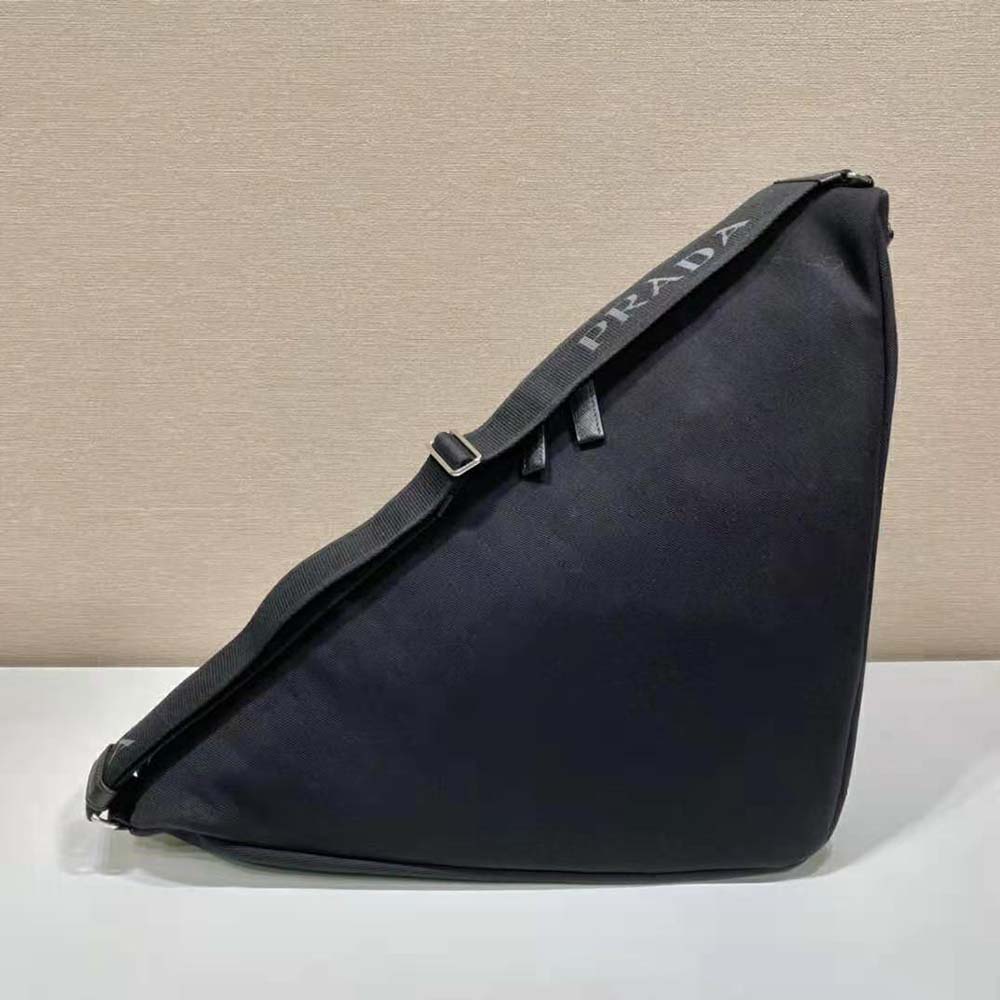 Prada Women Canvas Prada Triangle Bag-Black