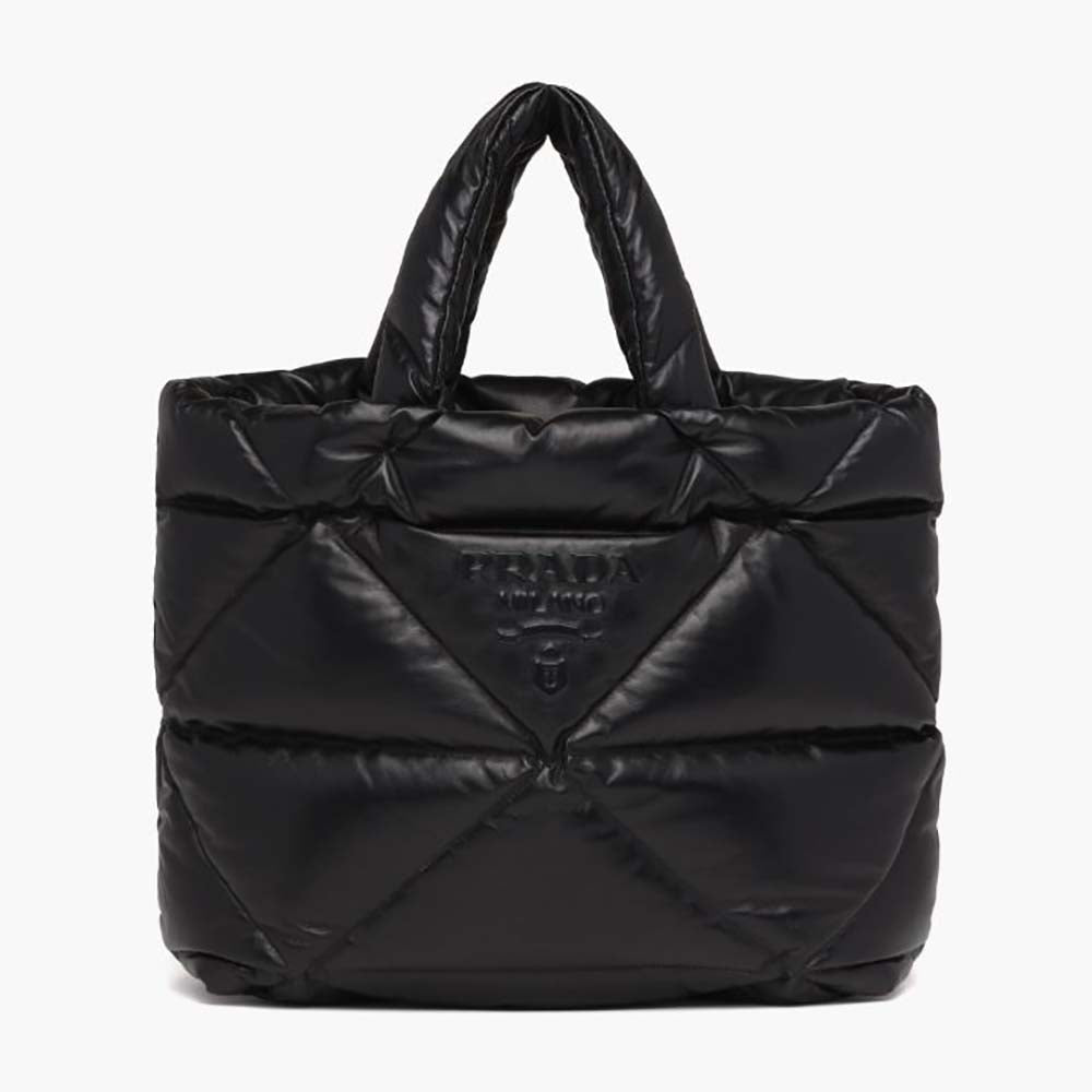 Prada Women Padded Nappa Tote Bag-Black