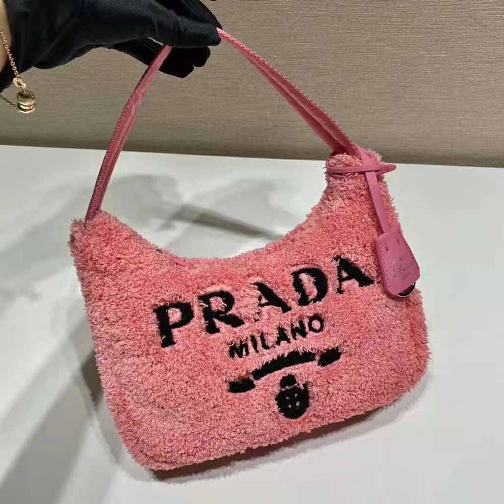 Prada Women Re-Edition 2000 Terry Mini-Bag-Pink