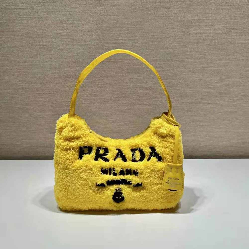 Prada Women Re-Edition 2000 Terry Mini-Bag-Yellow