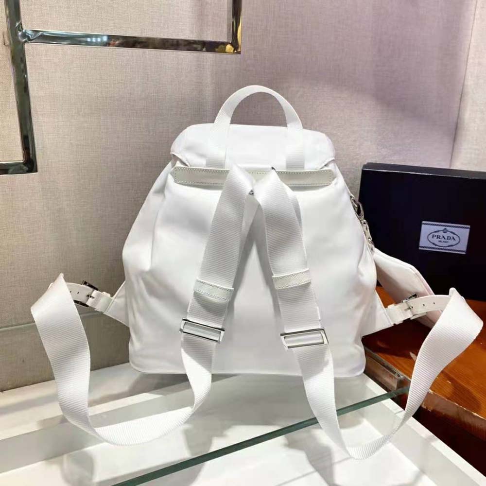 Prada Women Re-Nylon Medium Backpack-White