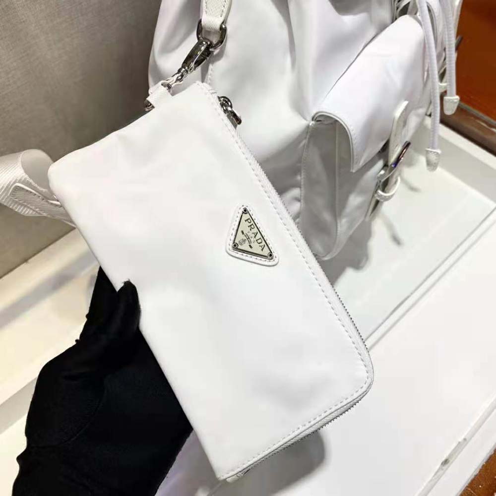 Prada Women Re-Nylon Medium Backpack-White