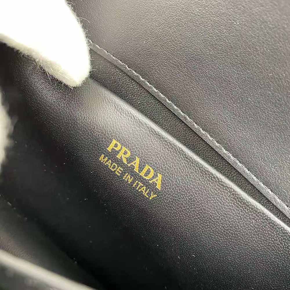 Prada Women Saffiano Leather Prada Symbole Bag-Green