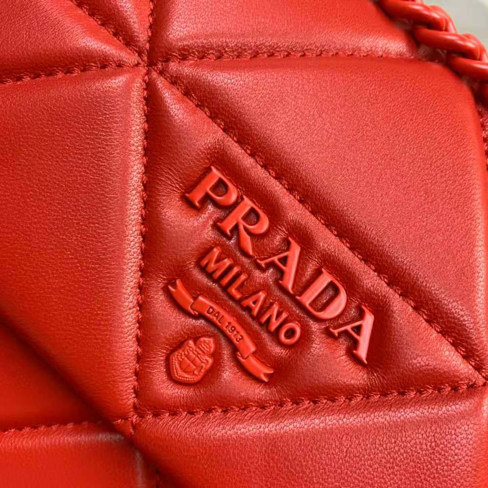 Prada Women Small Nappa Leather Prada Spectrum Bag-Red