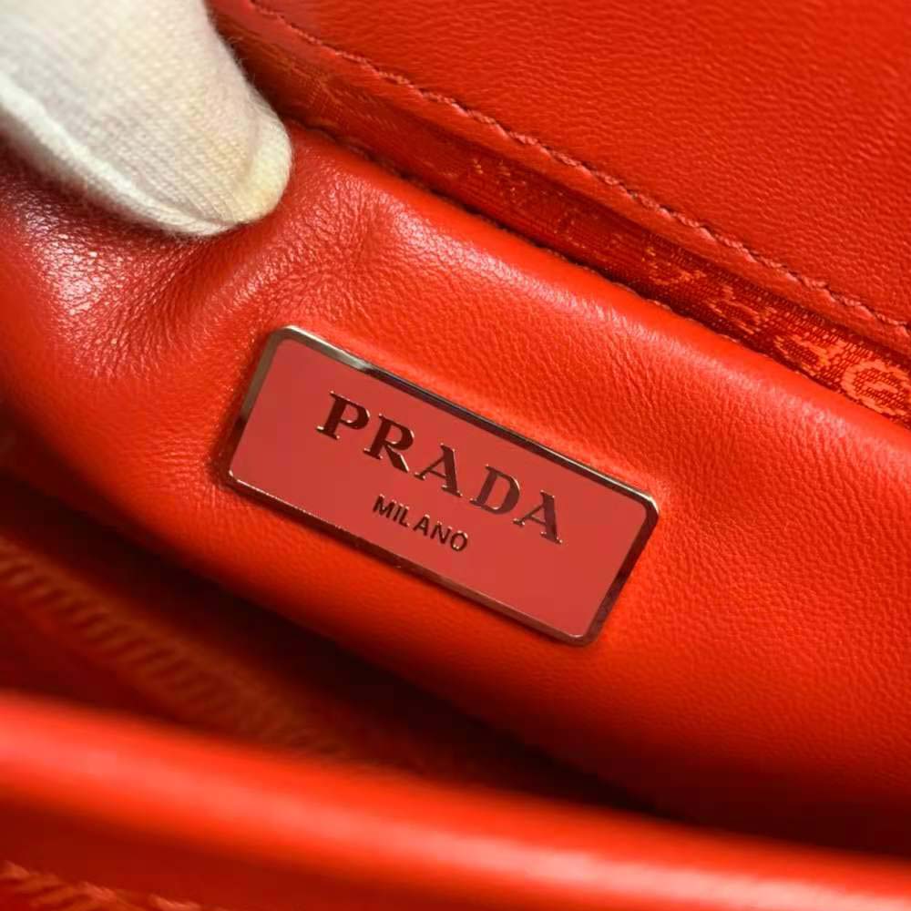 Prada Women Small Nappa Leather Prada Spectrum Bag-Red