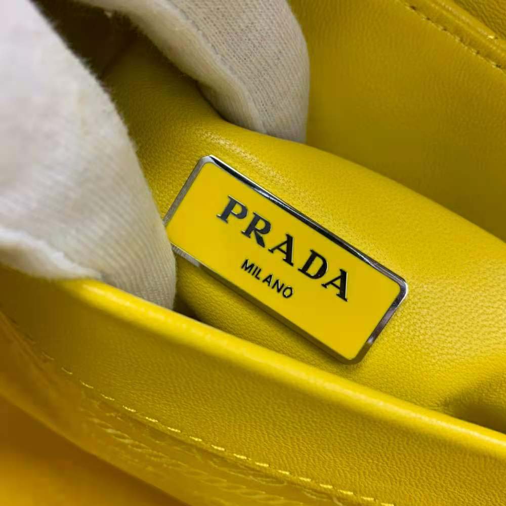 Prada Women Small Nappa Leather Prada Spectrum Bag-Yellow