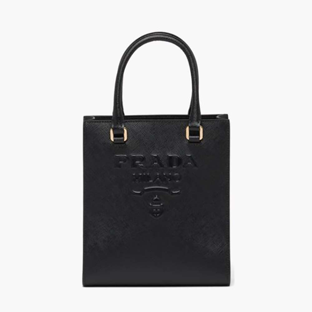 Prada Women Small Saffiano Leather Handbag-Black