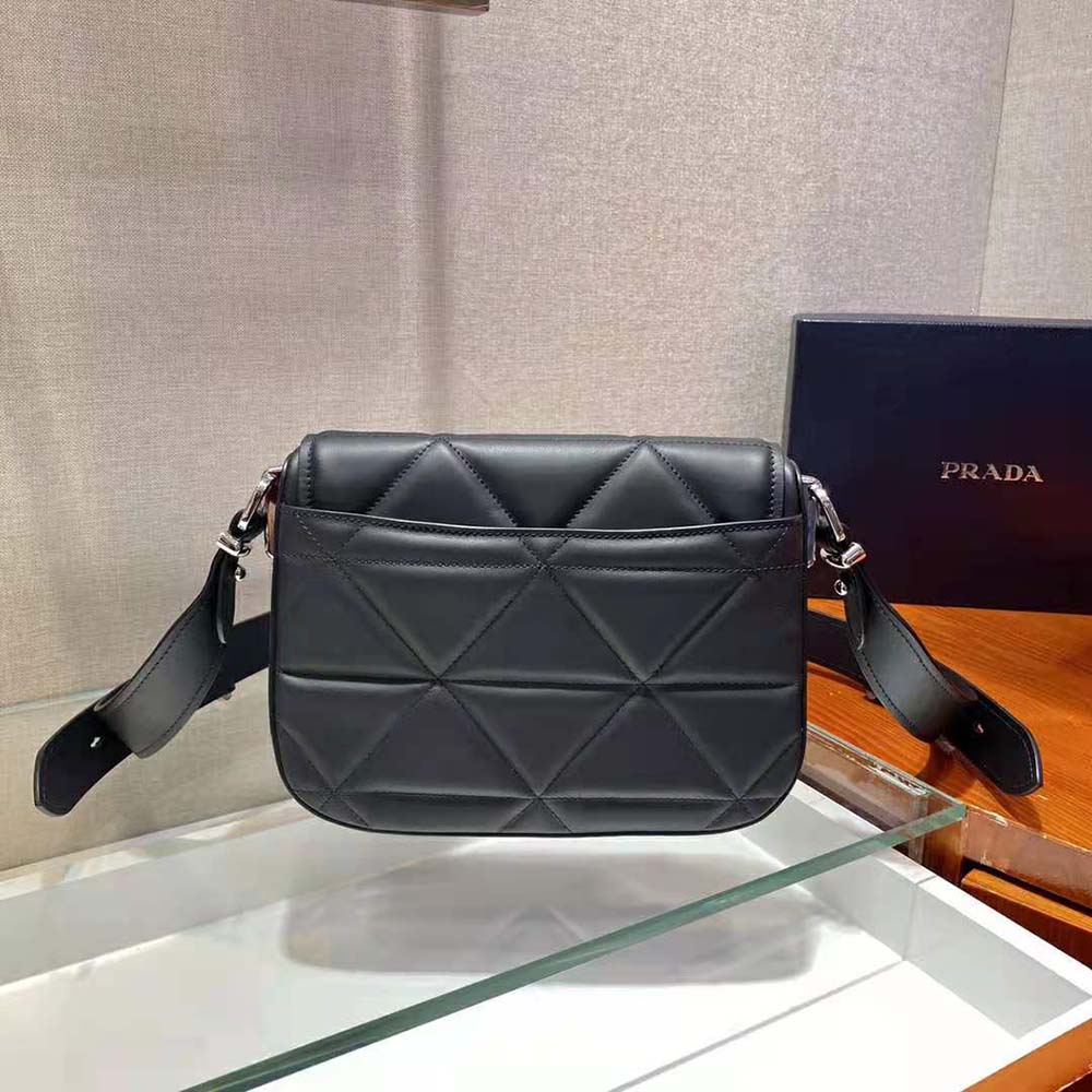 Prada Women Spectrum Leather Bag-Black