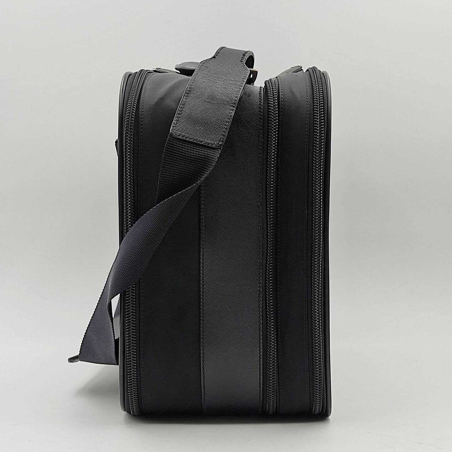 PRADA business bag in nylon and Saffiano leather