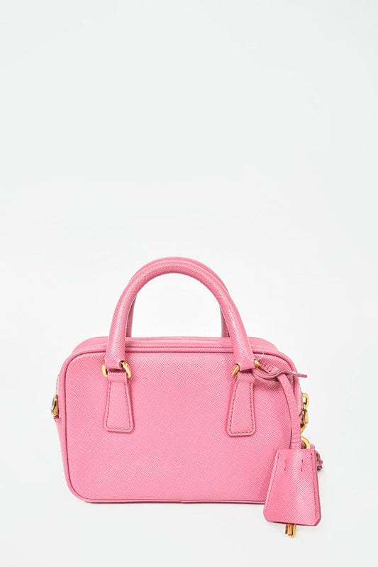 Prada Pink Saffiano Micro Bag