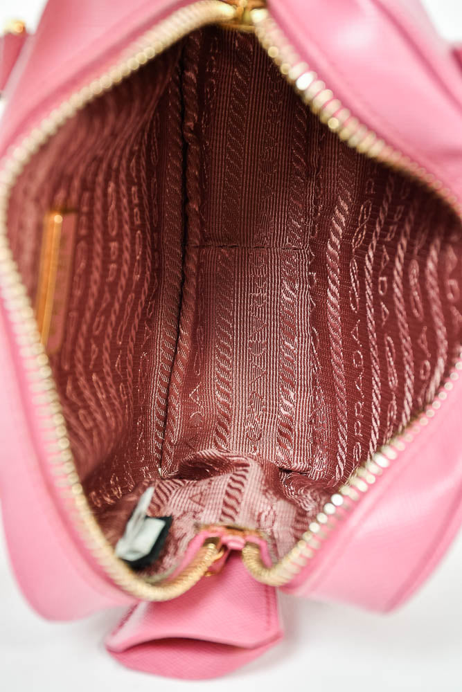 Prada Pink Saffiano Micro Bag