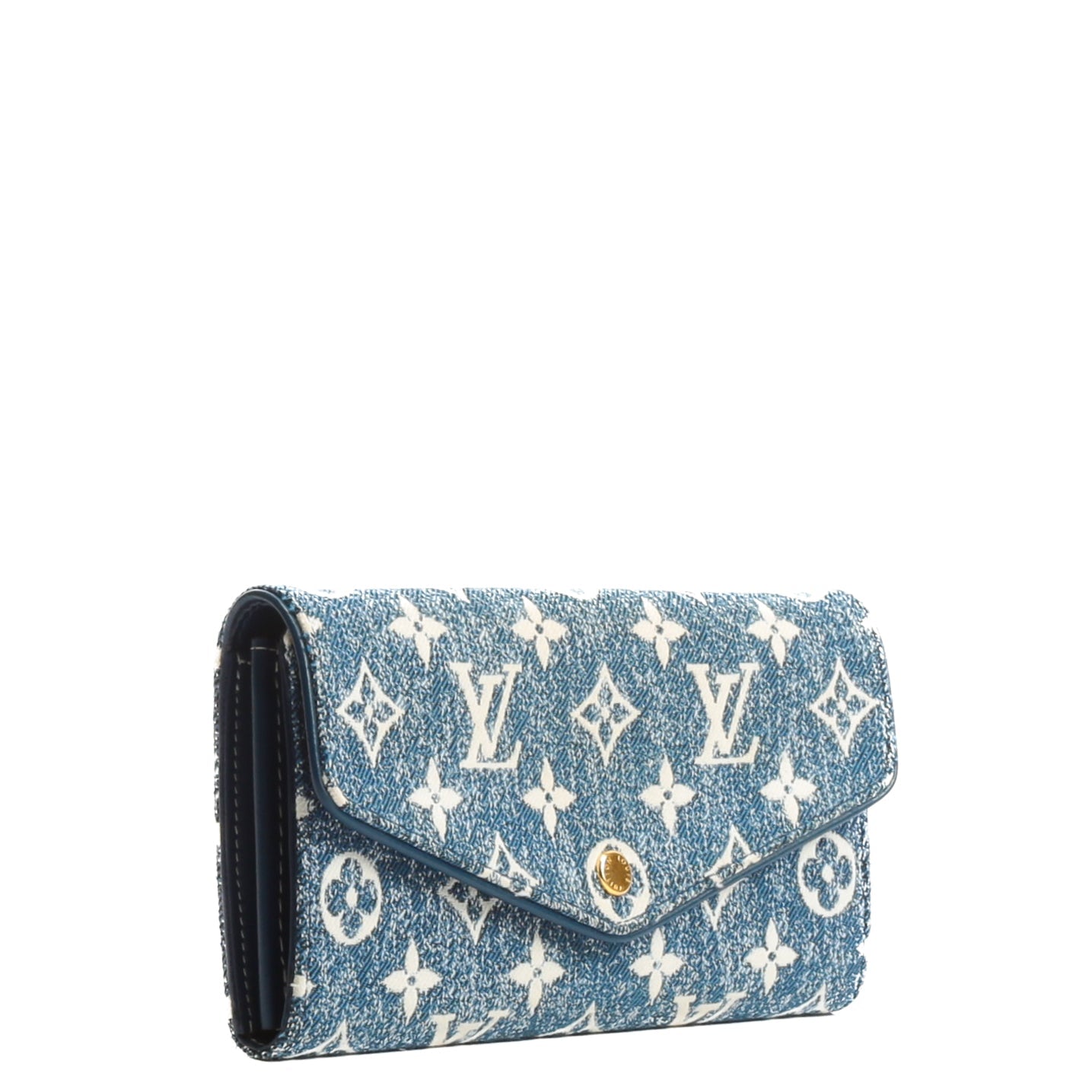 LOUIS VUITTON Jacquard Denim Sarah Wallet