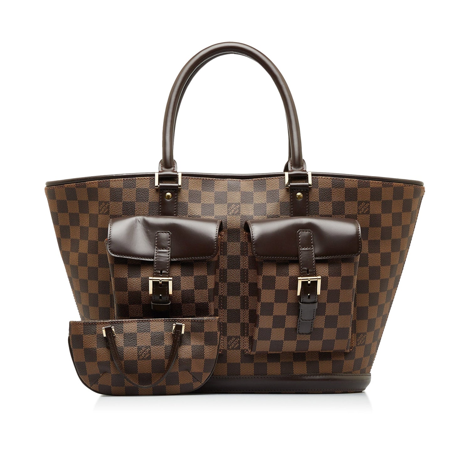 Brown Louis Vuitton Damier Ebene Manosque GM Tote Bag