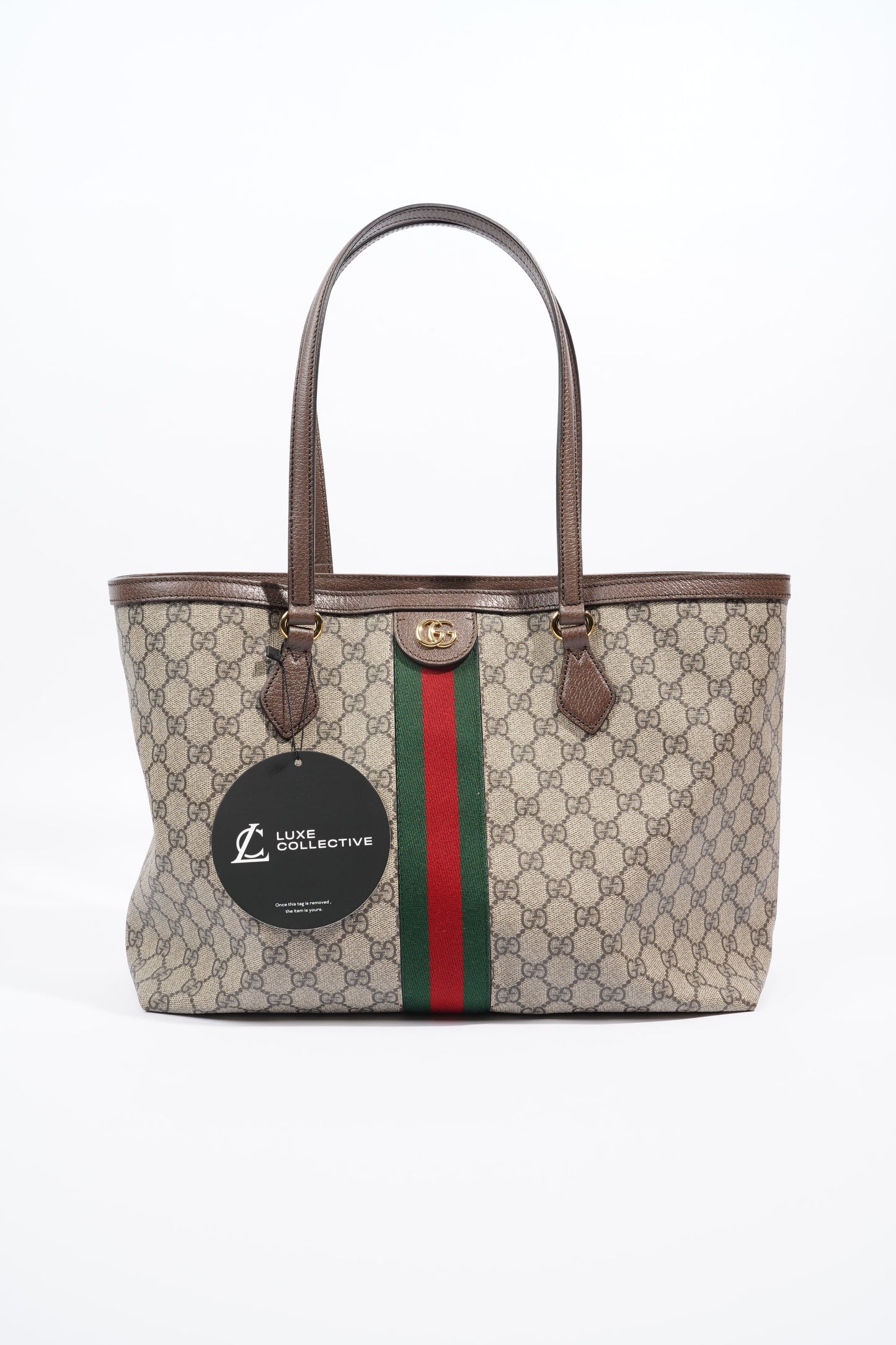 Gucci Ophidia Tote Supreme Coated Canvas Medium