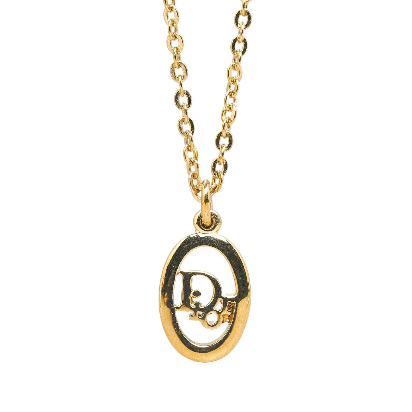 DIOR Gold-Tone Pendant Necklace Costume Necklace